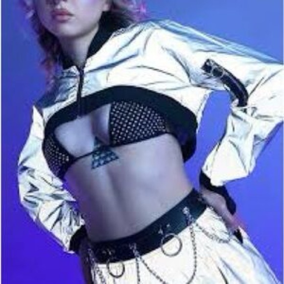 Lychee The Label Jackets & Blazers - Lychee The Label Reflective Cropped Shrug